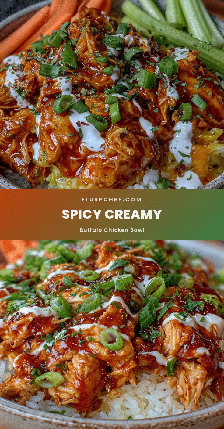 creamy spicy buffalo chicken bowl recipe