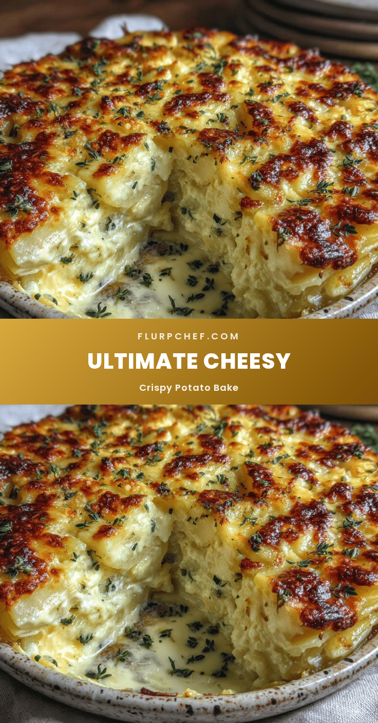 crispy cheesy potato bake recipe