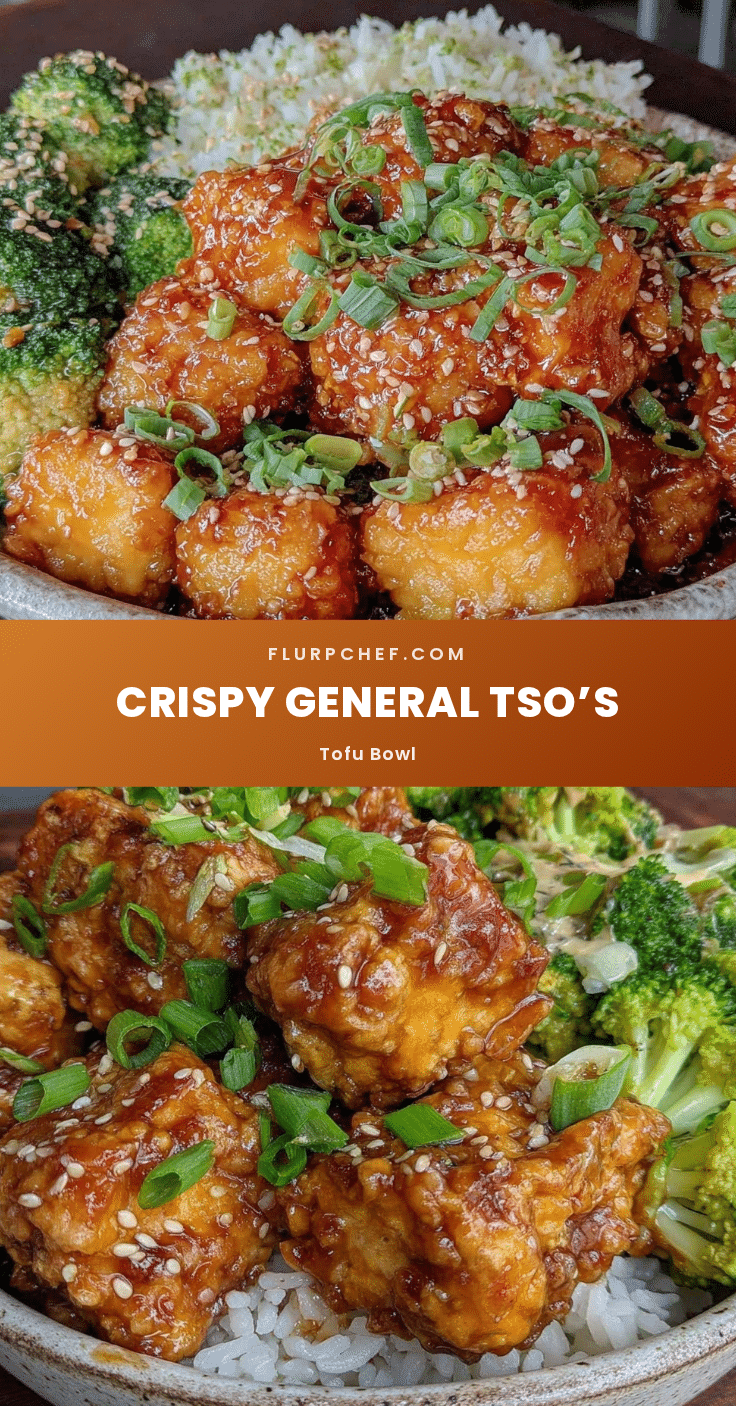 crispy general tso’s tofu bowl recipe
