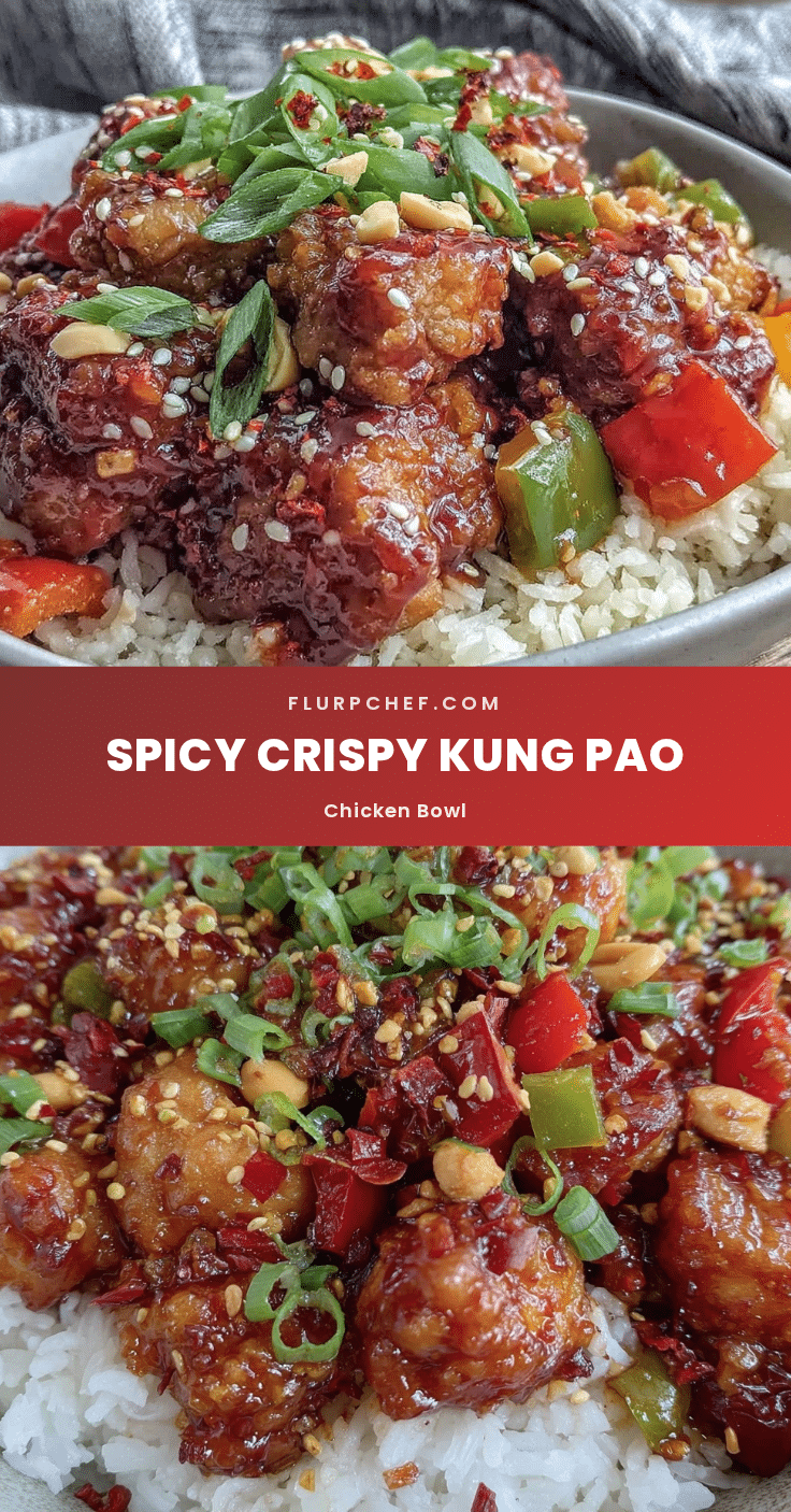 crispy kung pao chicken bowl recipe
