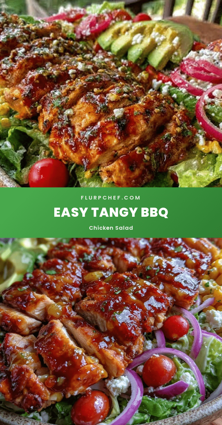 Easy Tangy BBQ Chicken Salad recipe
