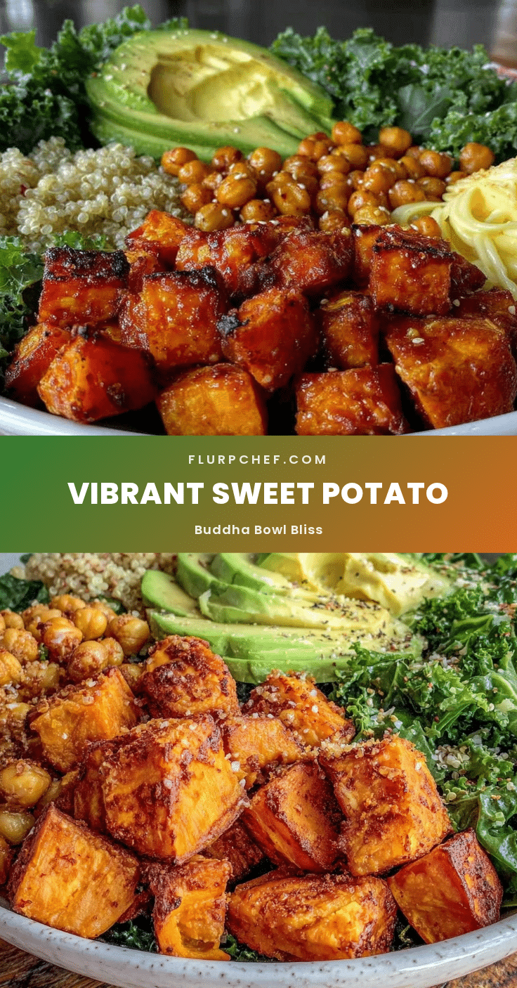 fresh Buddha bowl with sweet potato and quinoa recipe