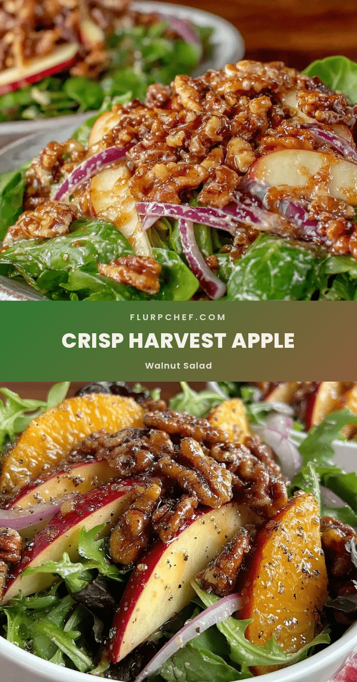 fresh harvest apple walnut salad recipe