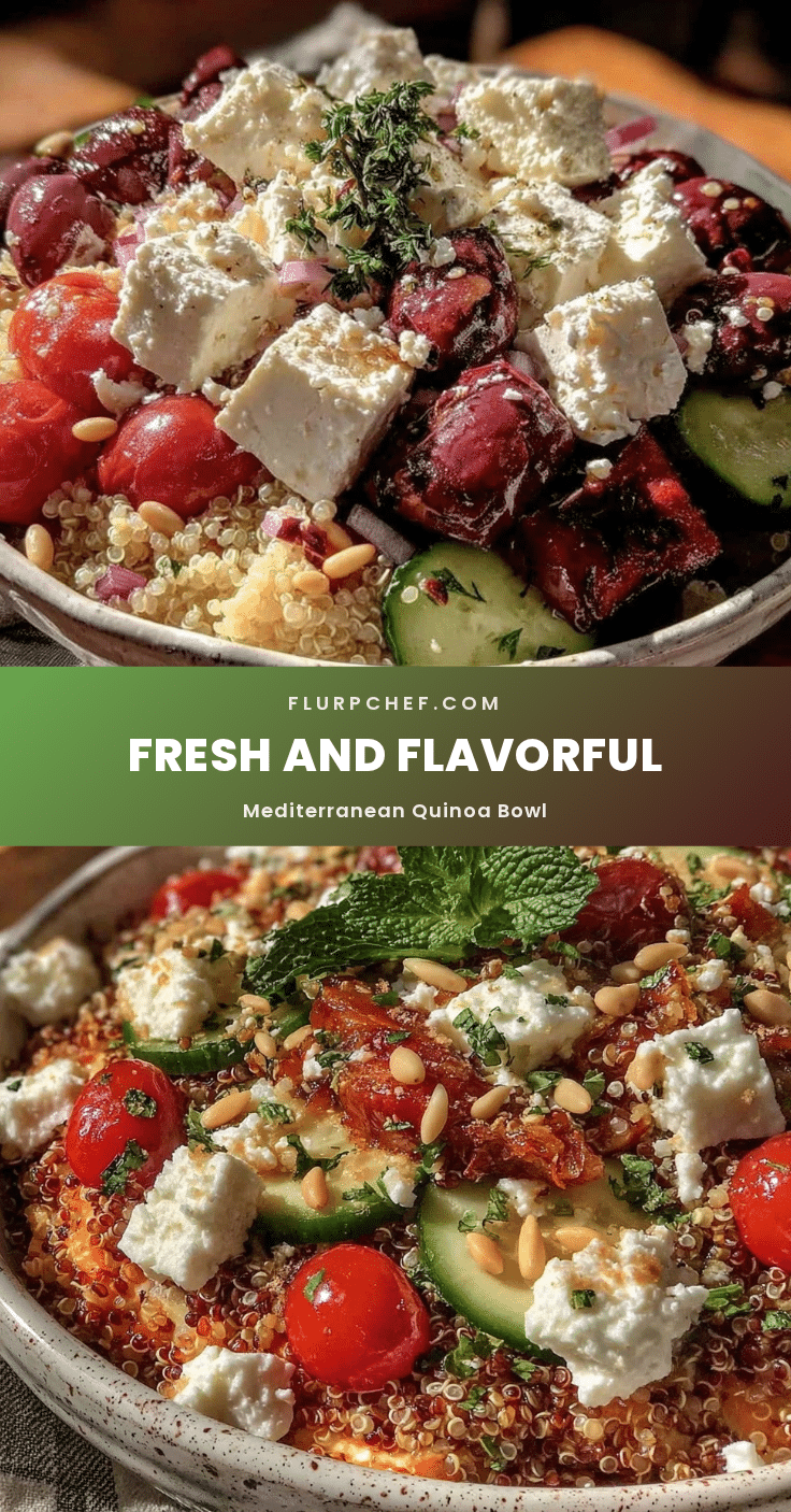 Fresh Mediterranean Quinoa Bowl recipe