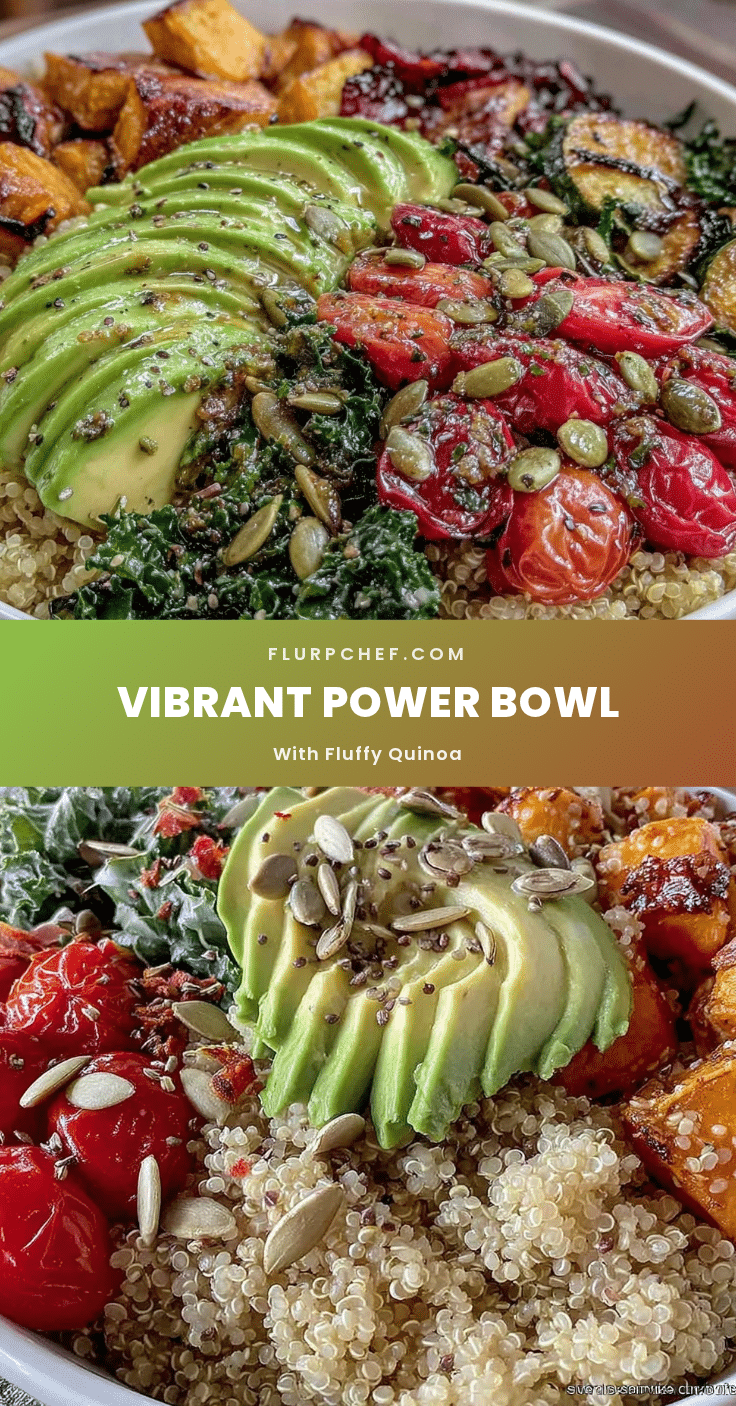 Fresh Power Bowl with Quinoa and Roasted Veggies recipe