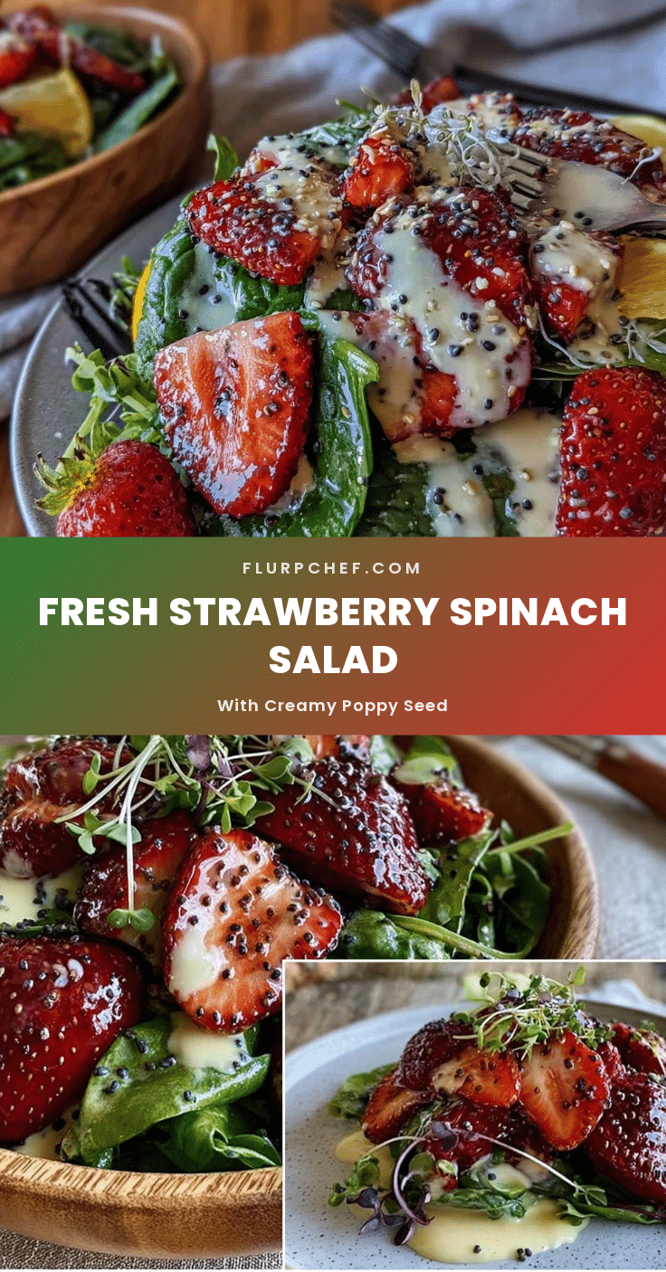 fresh strawberry spinach salad recipe