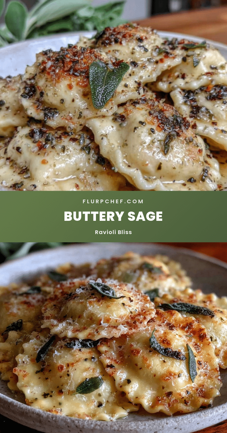 savory ravioli with brown butter sage sauce recipe