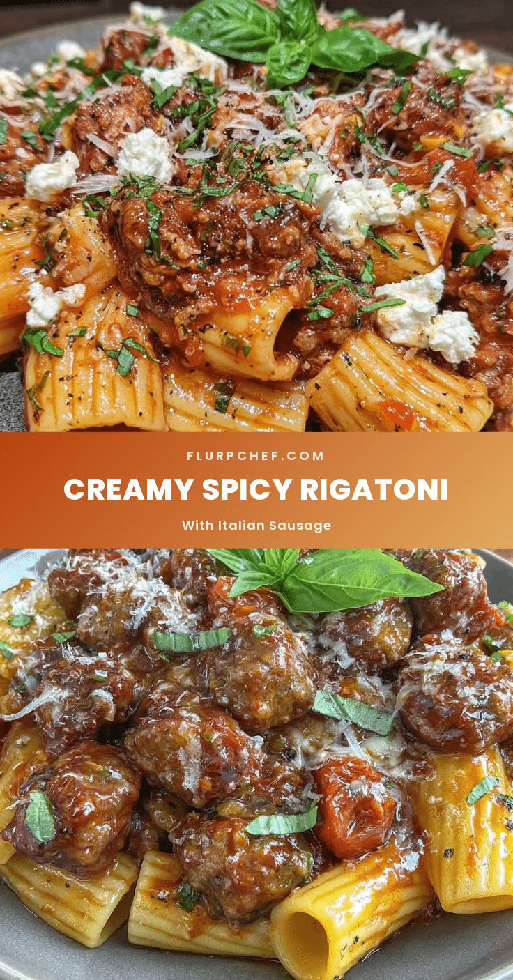 savory rigatoni with italian sausage recipe