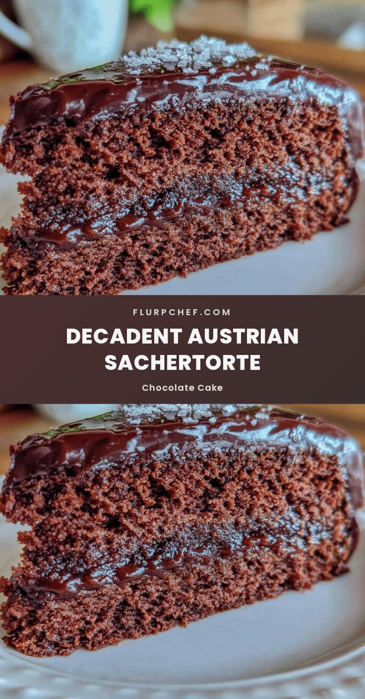 Austrian Sachertorte chocolate cake recipe