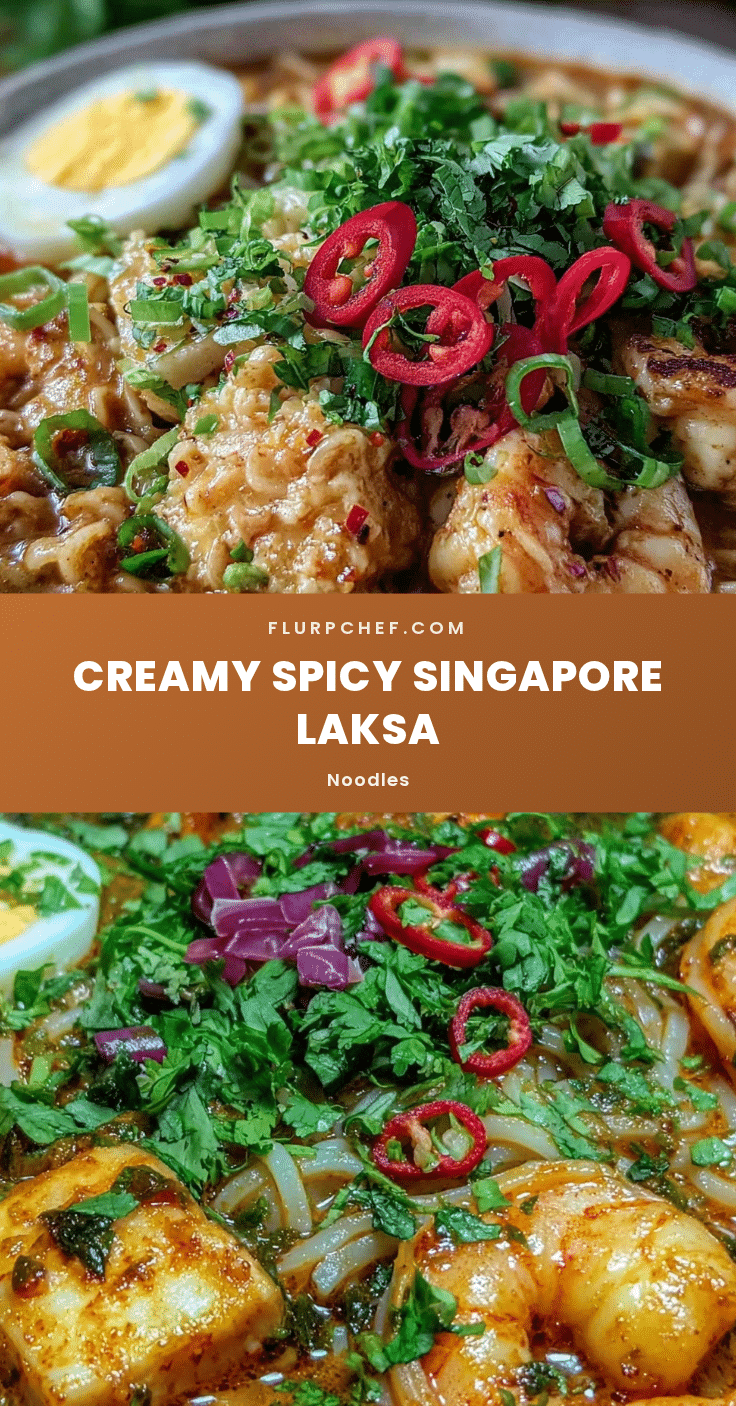 creamy singapore laksa noodles recipe