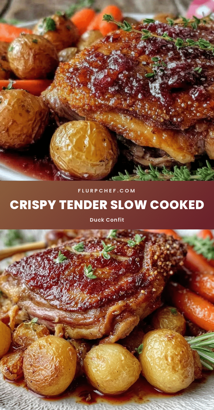 crispy tender duck confit recipe