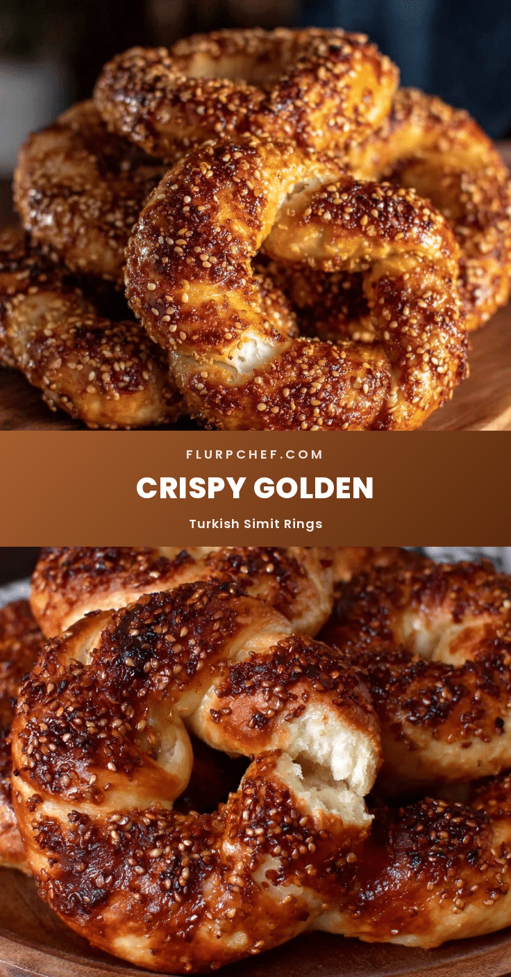 crispy Turkish simit rings recipe