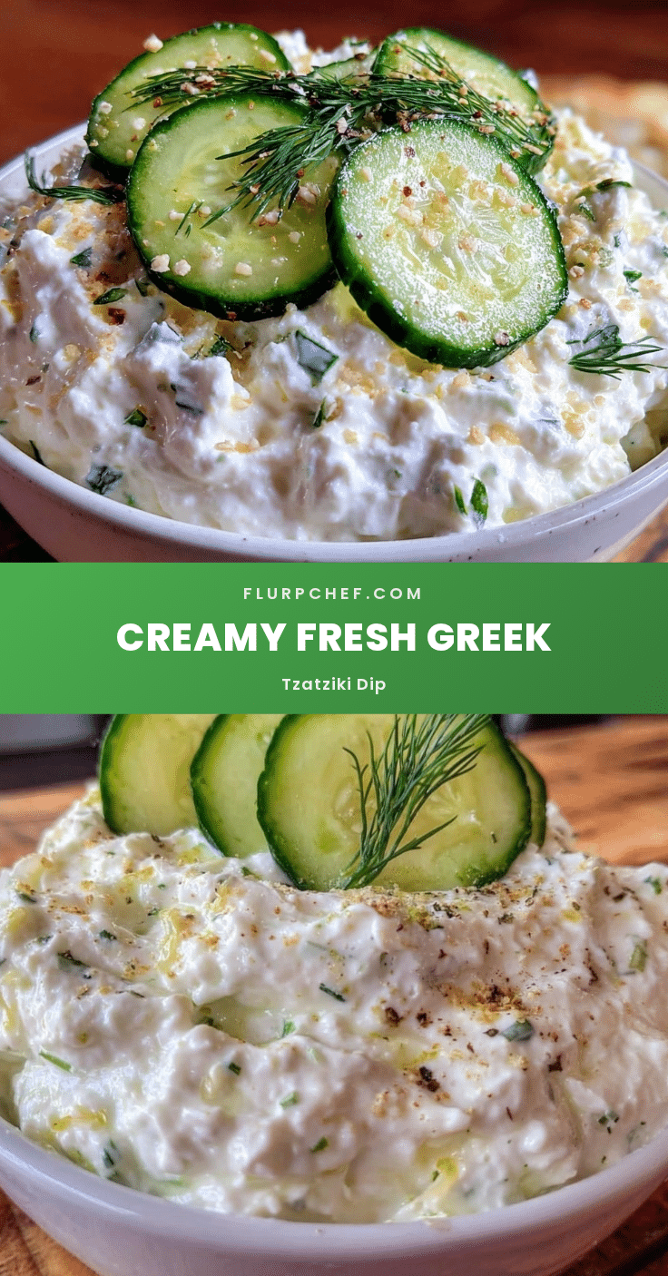 fresh greek tzatziki dip recipe