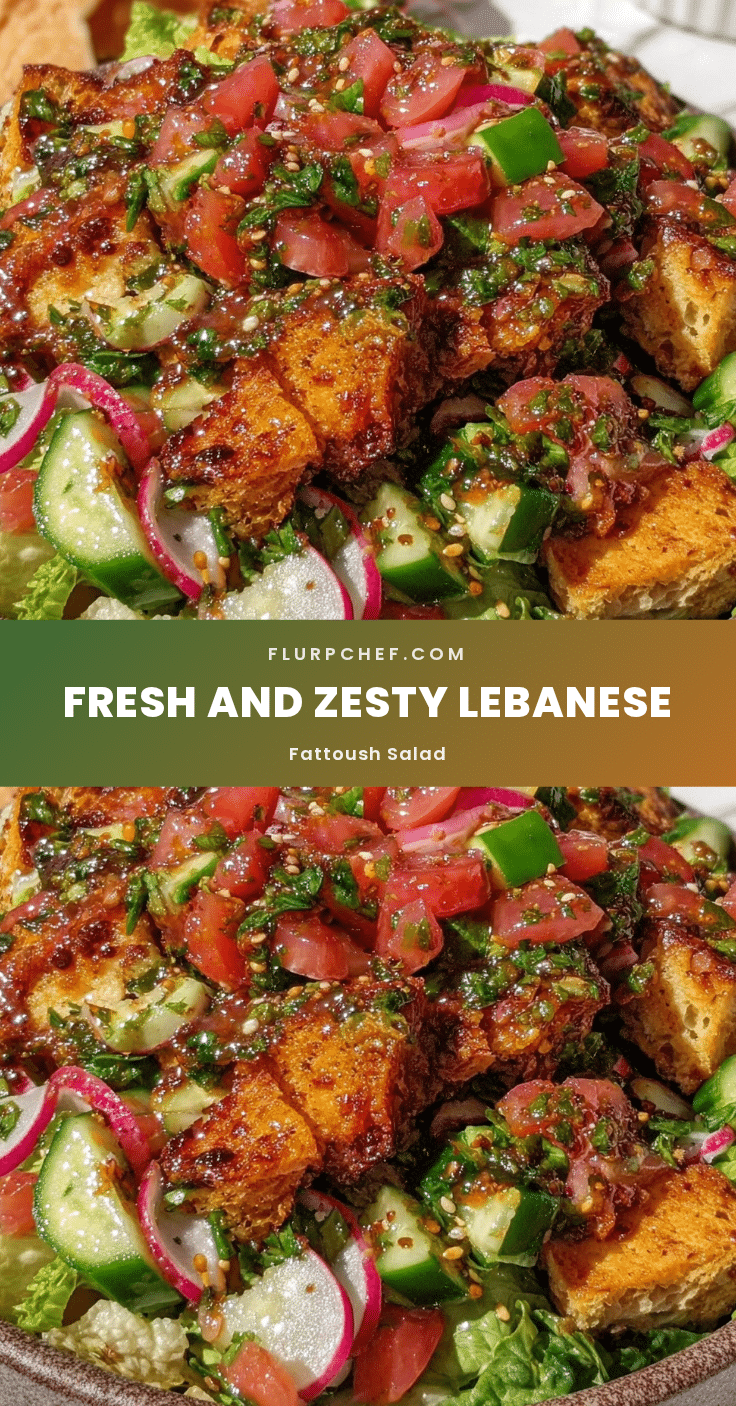 Fresh Lebanese Fattoush Salad recipe