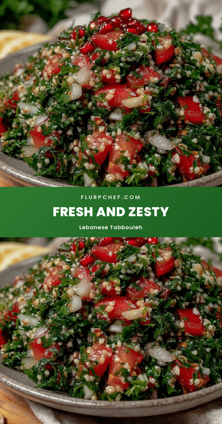 fresh Lebanese tabbouleh salad recipe