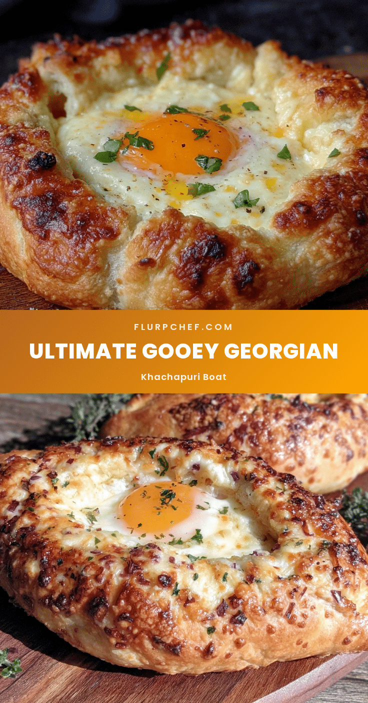 Georgian Khachapuri cheese bread boat recipe