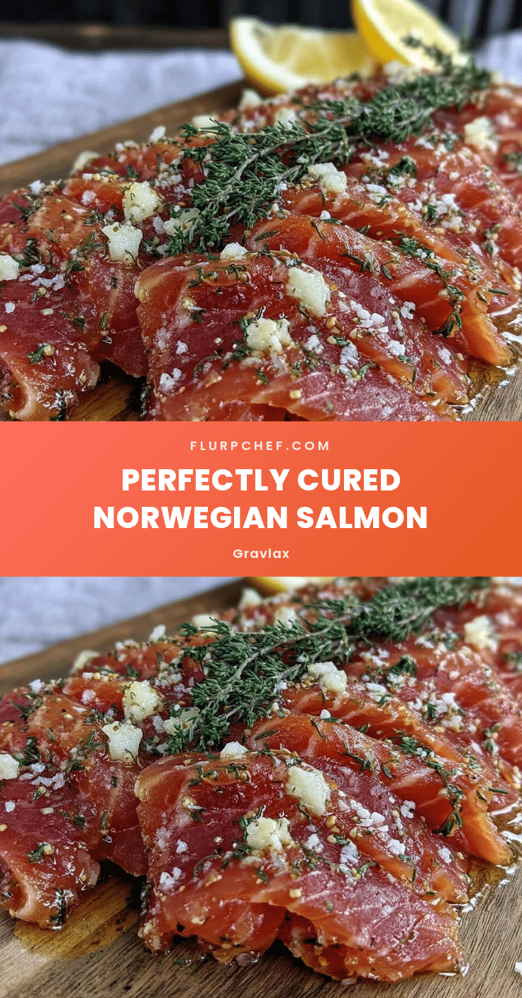 Norwegian salmon gravlax recipe