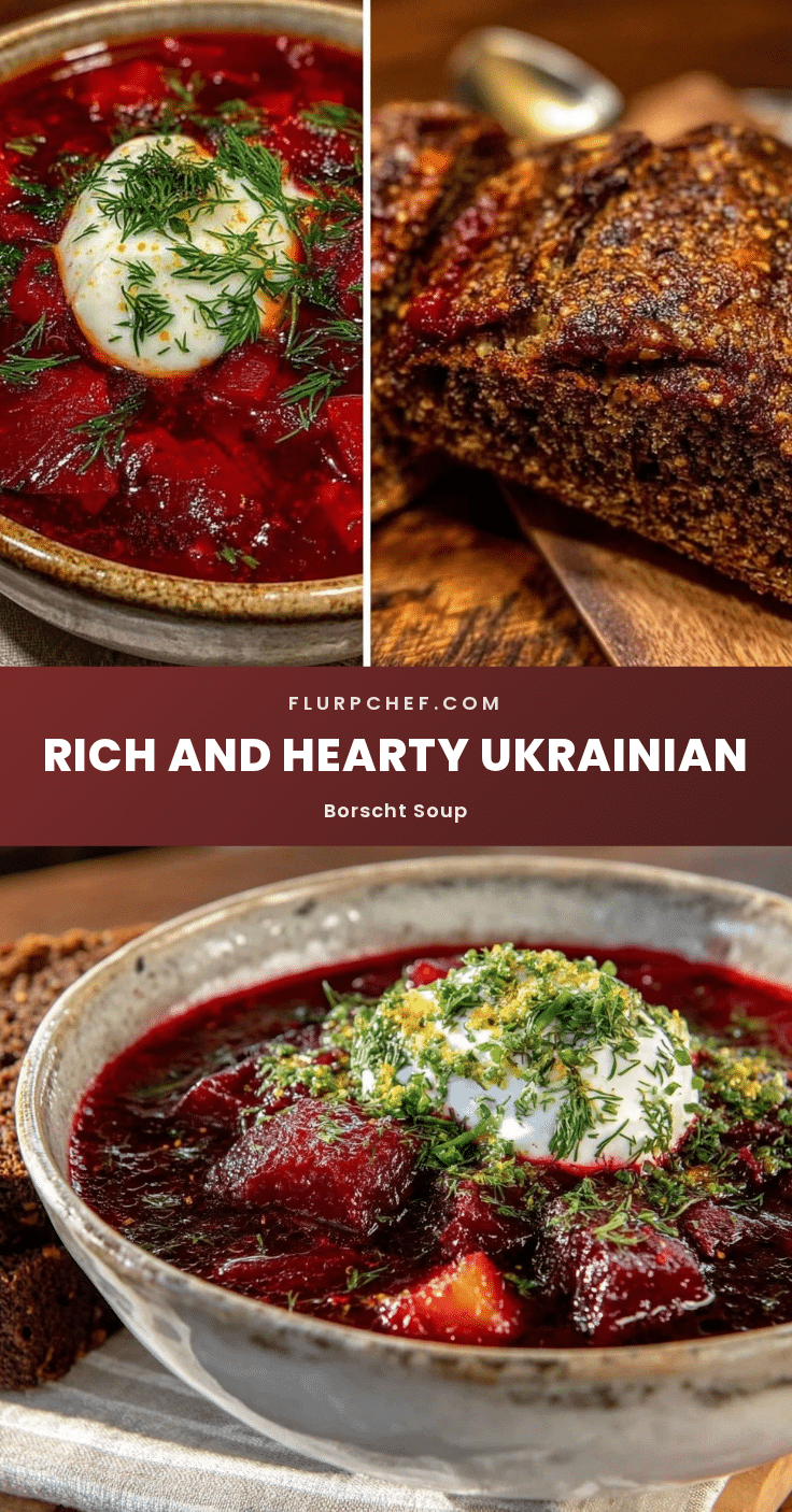 Ukrainian borscht soup recipe