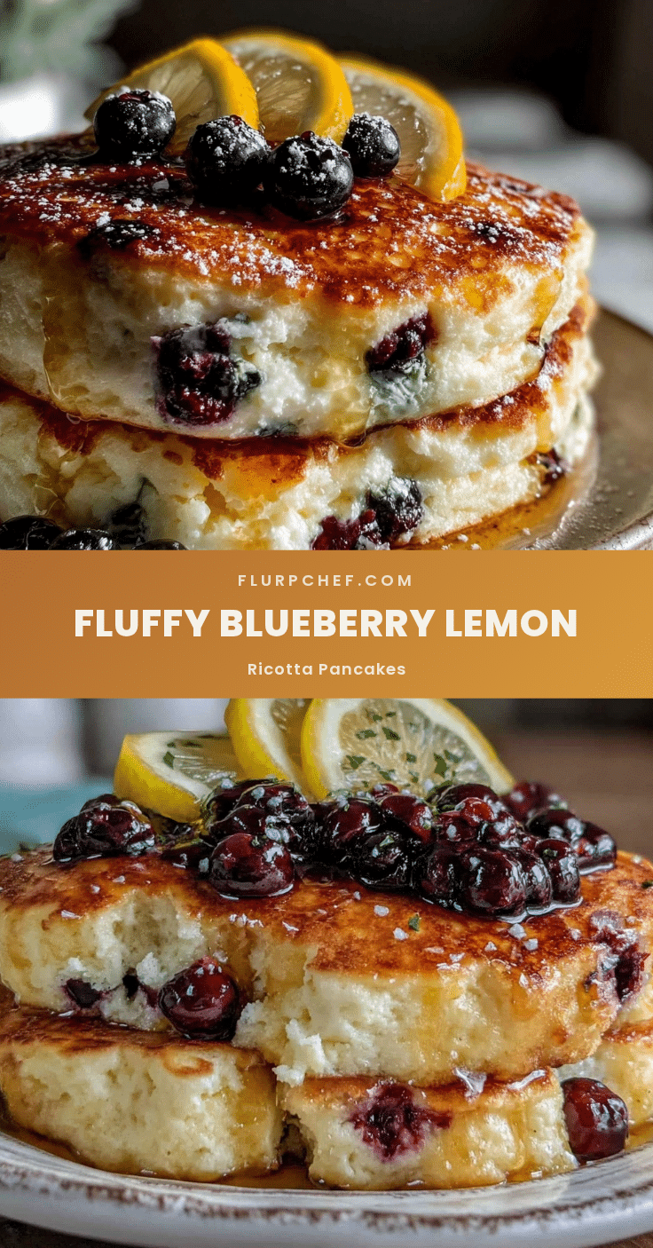 blueberry lemon ricotta pancakes recipe
