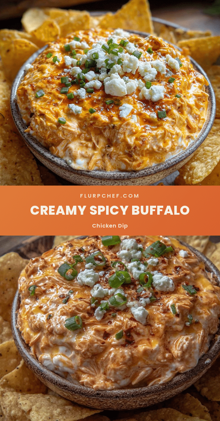 creamy buffalo chicken dip recipe