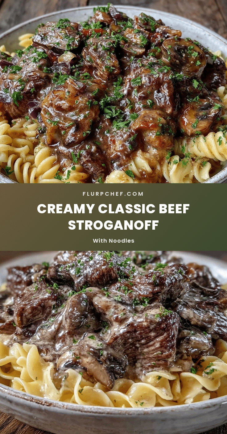 creamy classic beef stroganoff recipe