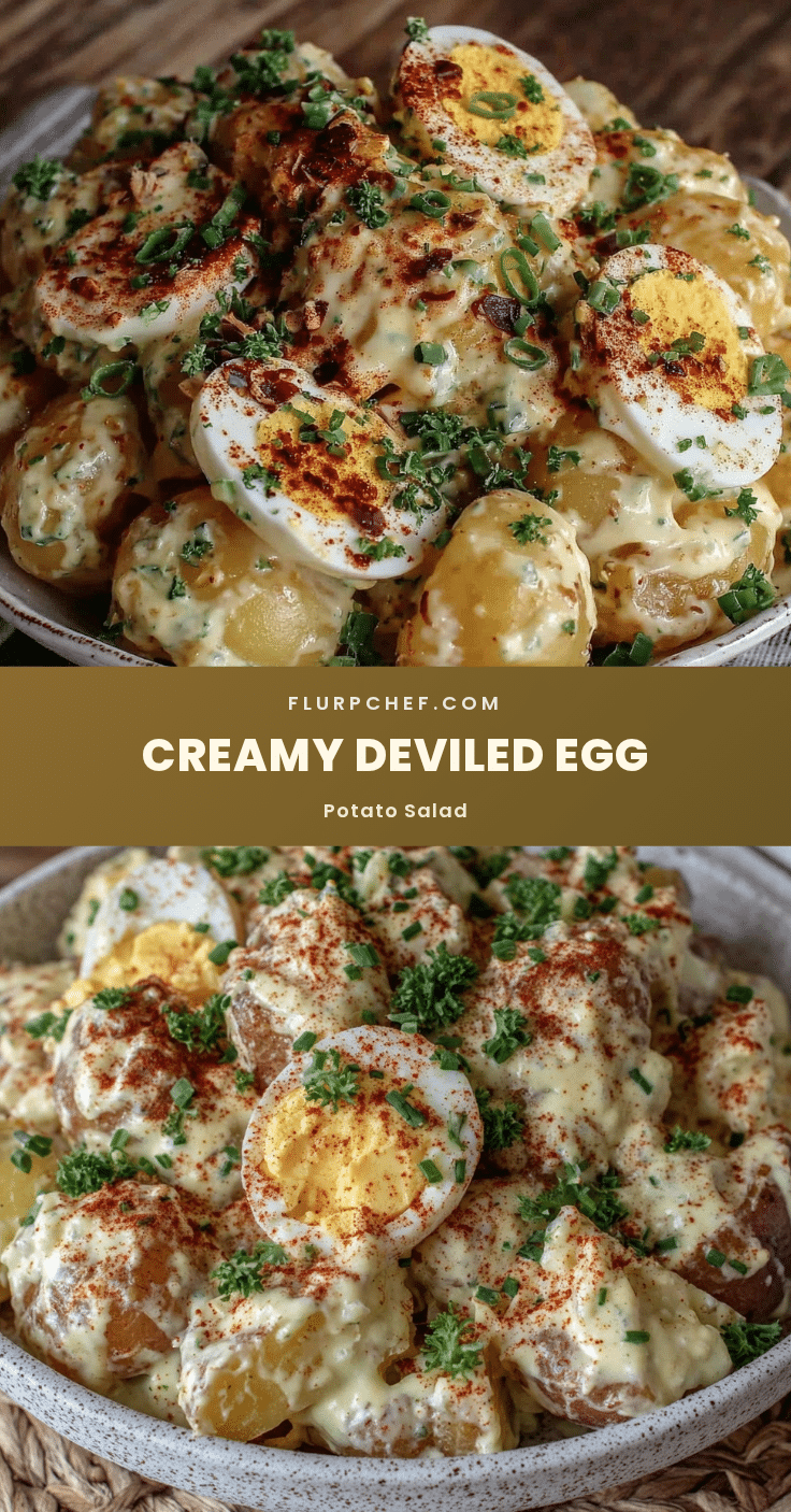 creamy deviled egg potato salad recipe