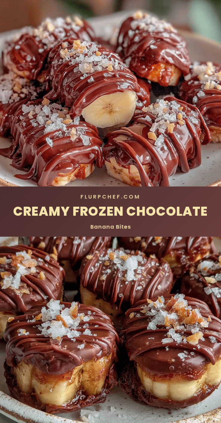 creamy frozen chocolate banana bites recipe