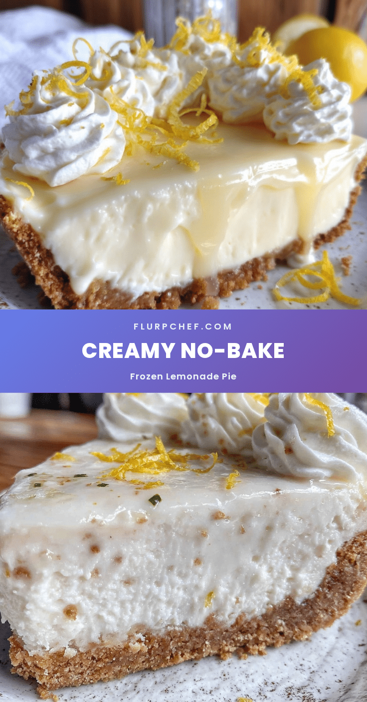 creamy frozen lemonade pie recipe