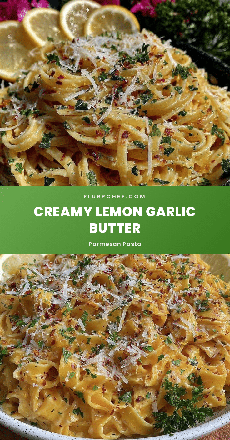 creamy lemon garlic butter pasta recipe
