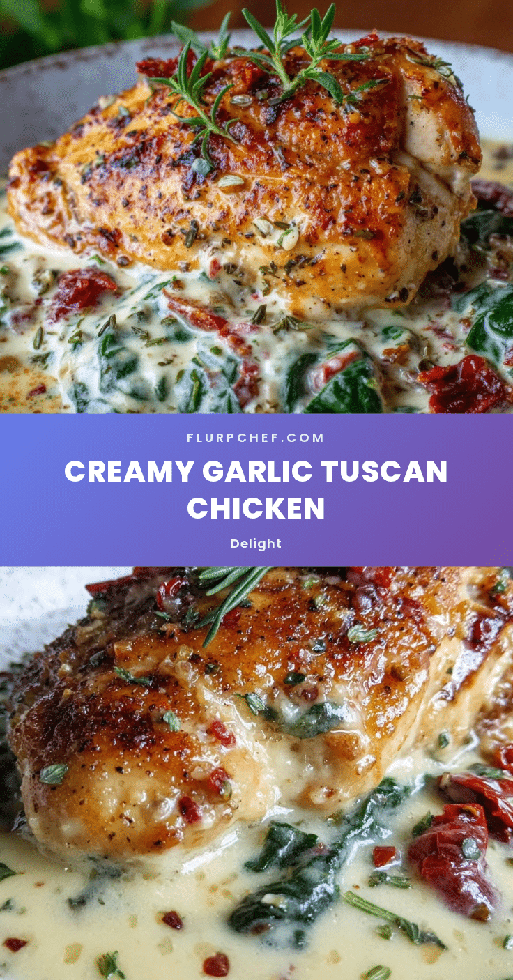 Creamy Tuscan Garlic Chicken recipe