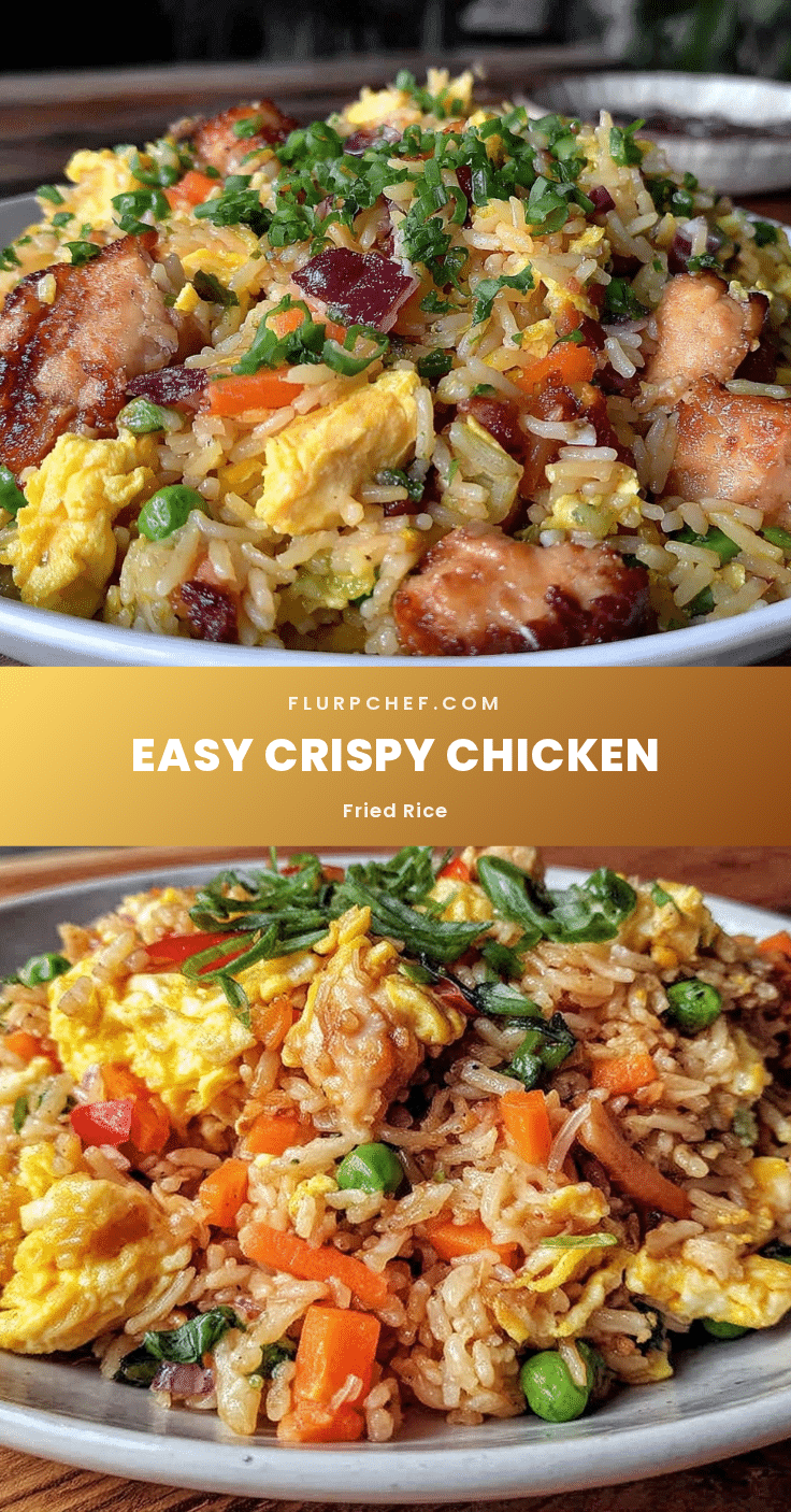 easy crispy chicken fried rice recipe