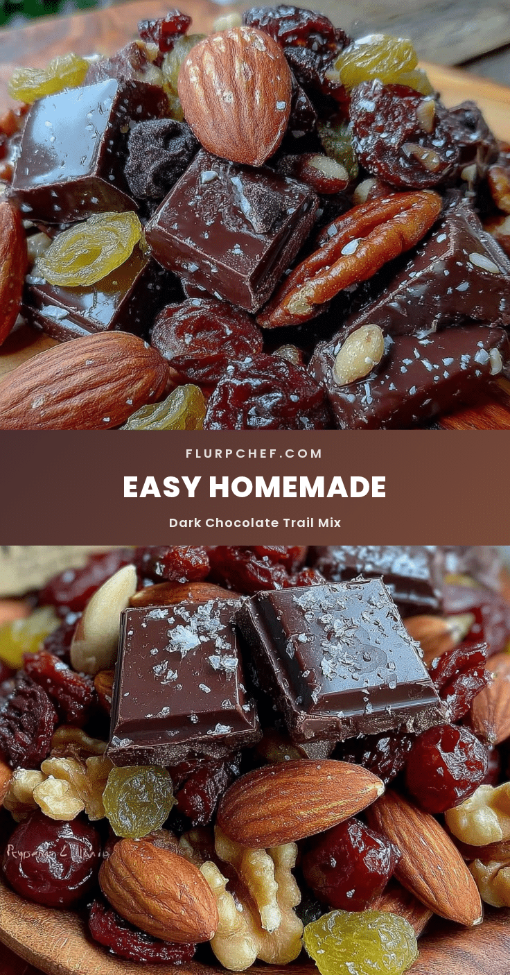 easy homemade dark chocolate trail mix recipe