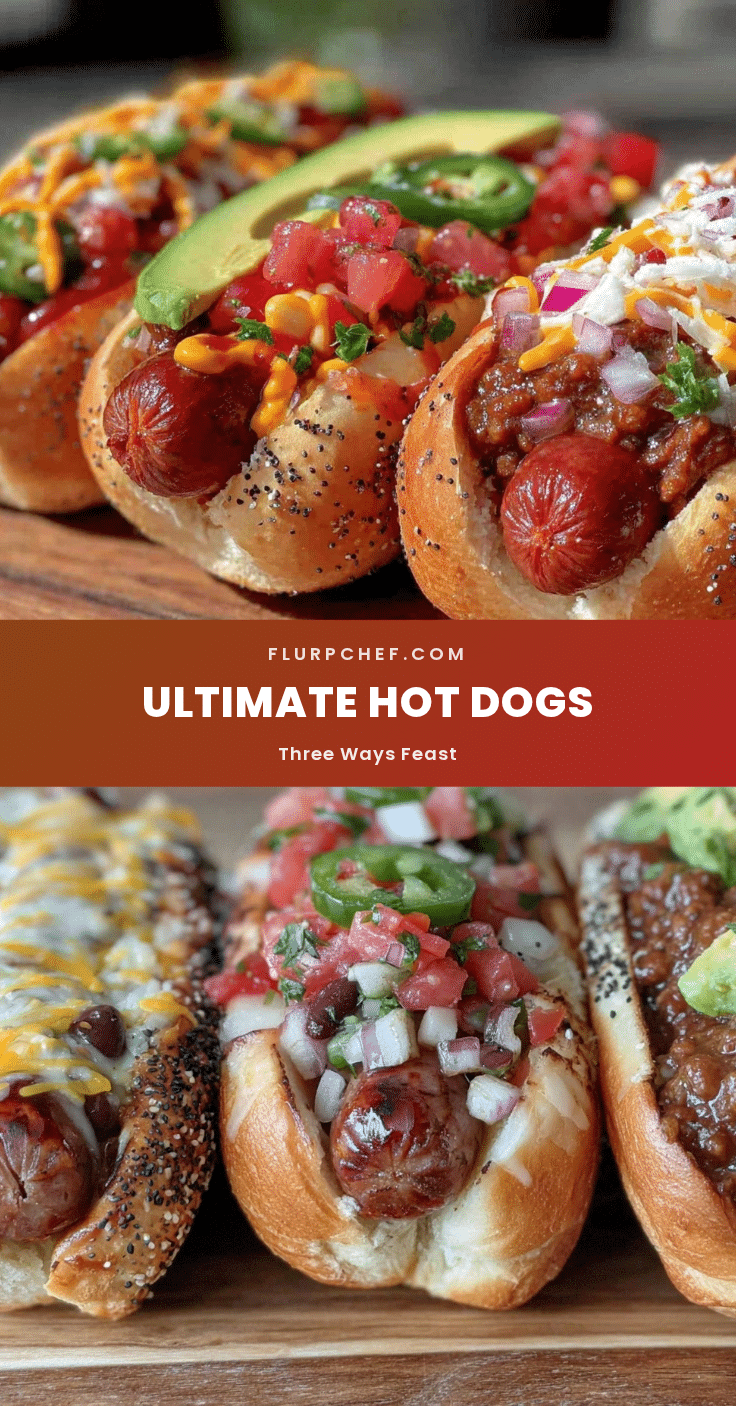 flavorful hot dogs three ways recipe