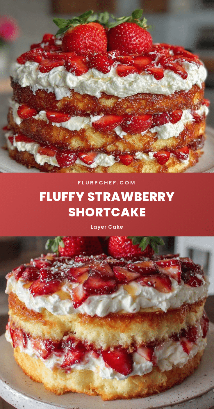 fluffy strawberry shortcake layer cake recipe