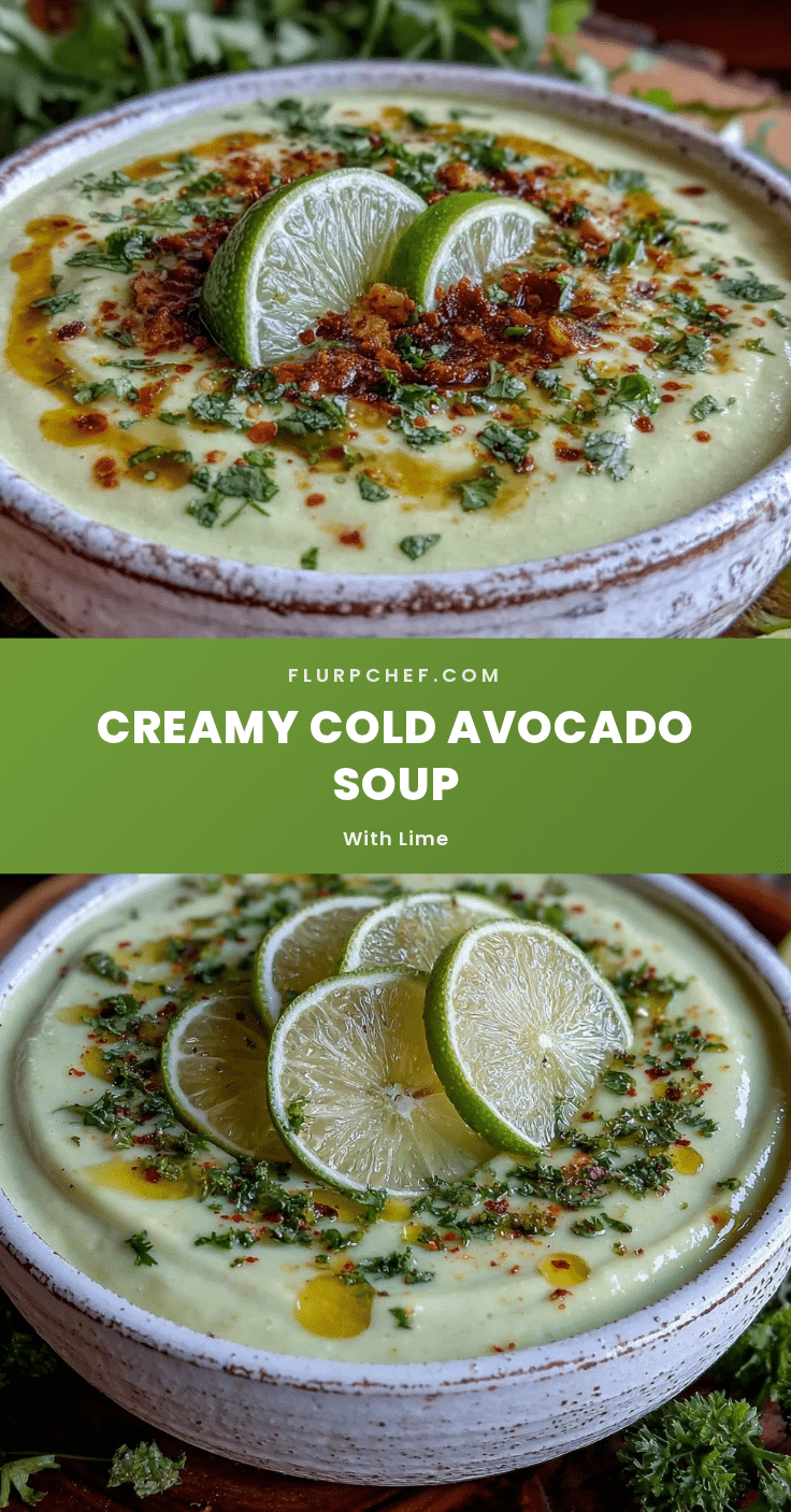 fresh cold avocado soup recipe