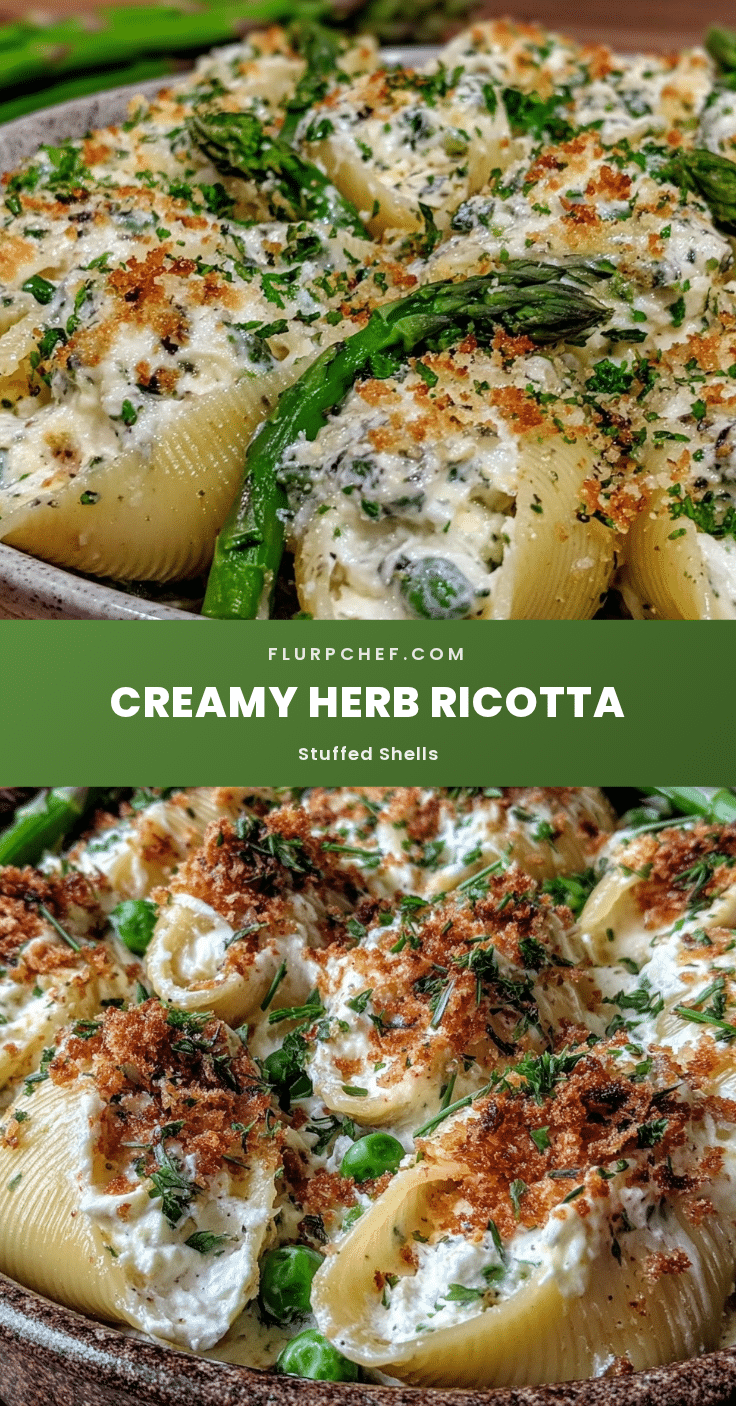 fresh herb ricotta stuffed shells recipe