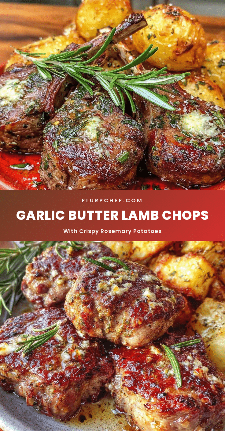 garlic butter lamb chops recipe