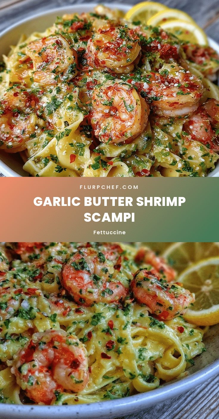 garlic butter shrimp scampi fettuccine recipe