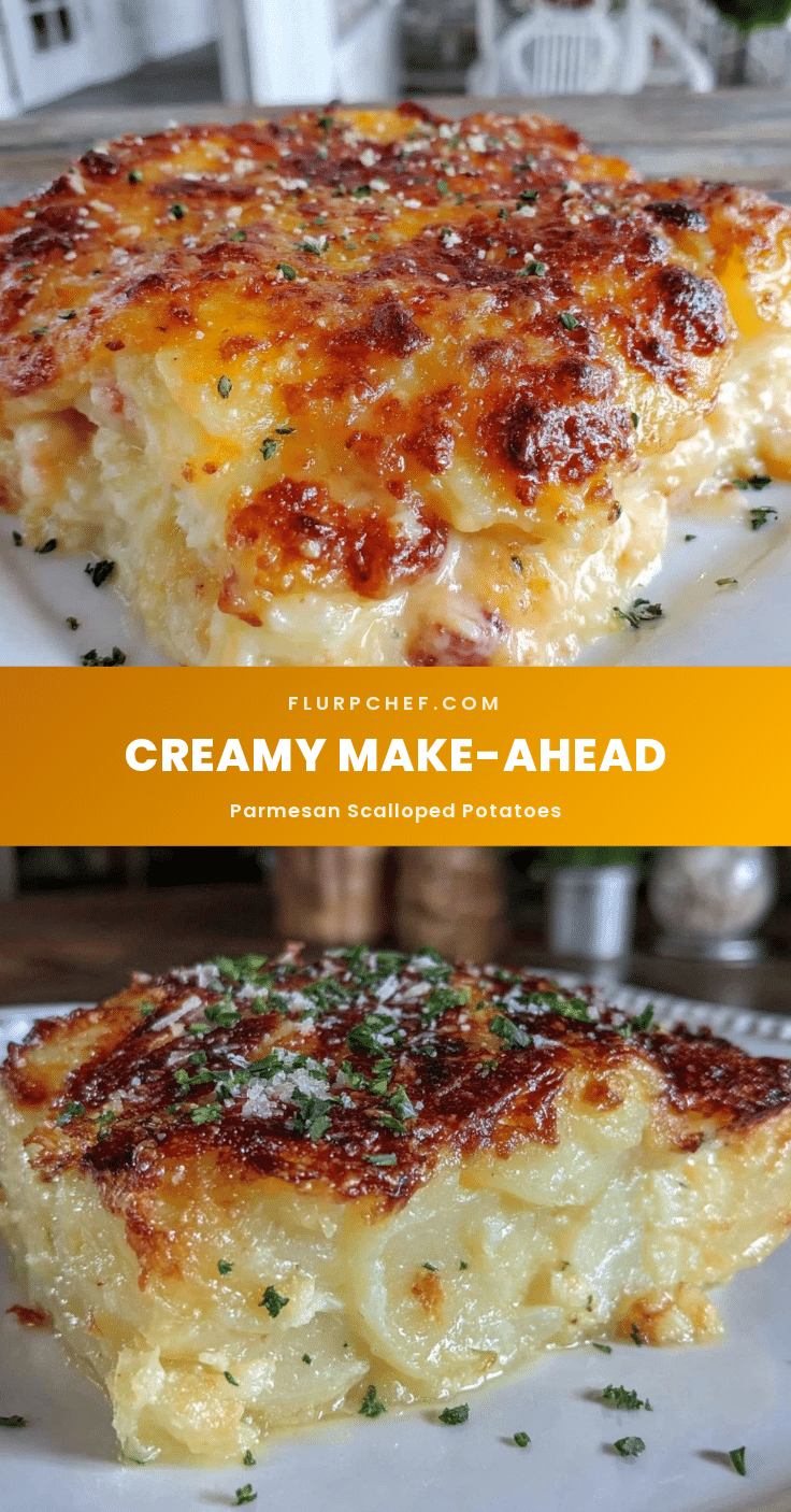 make-ahead Parmesan scalloped potatoes recipe