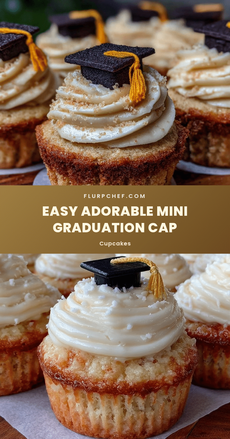 mini graduation cap cupcakes recipe