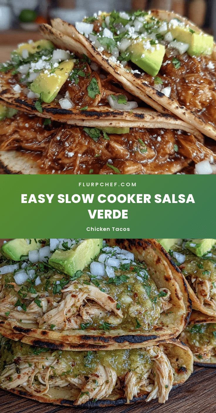 slow cooker salsa verde chicken tacos recipe