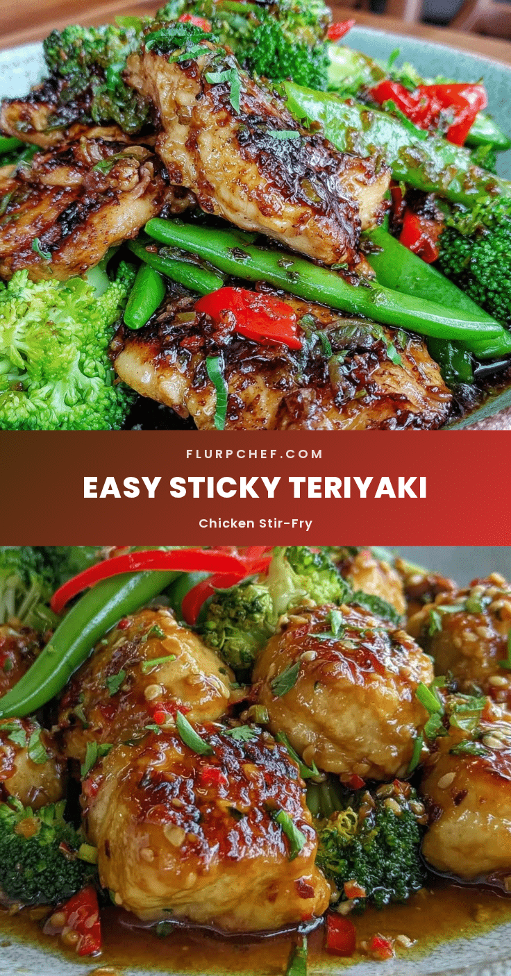 sticky teriyaki chicken stir-fry recipe