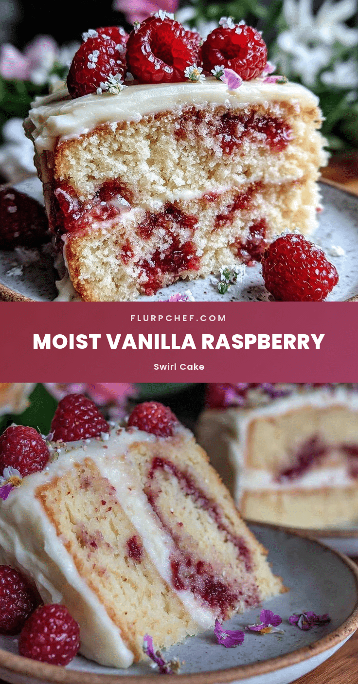 vanilla raspberry swirl cake recipe