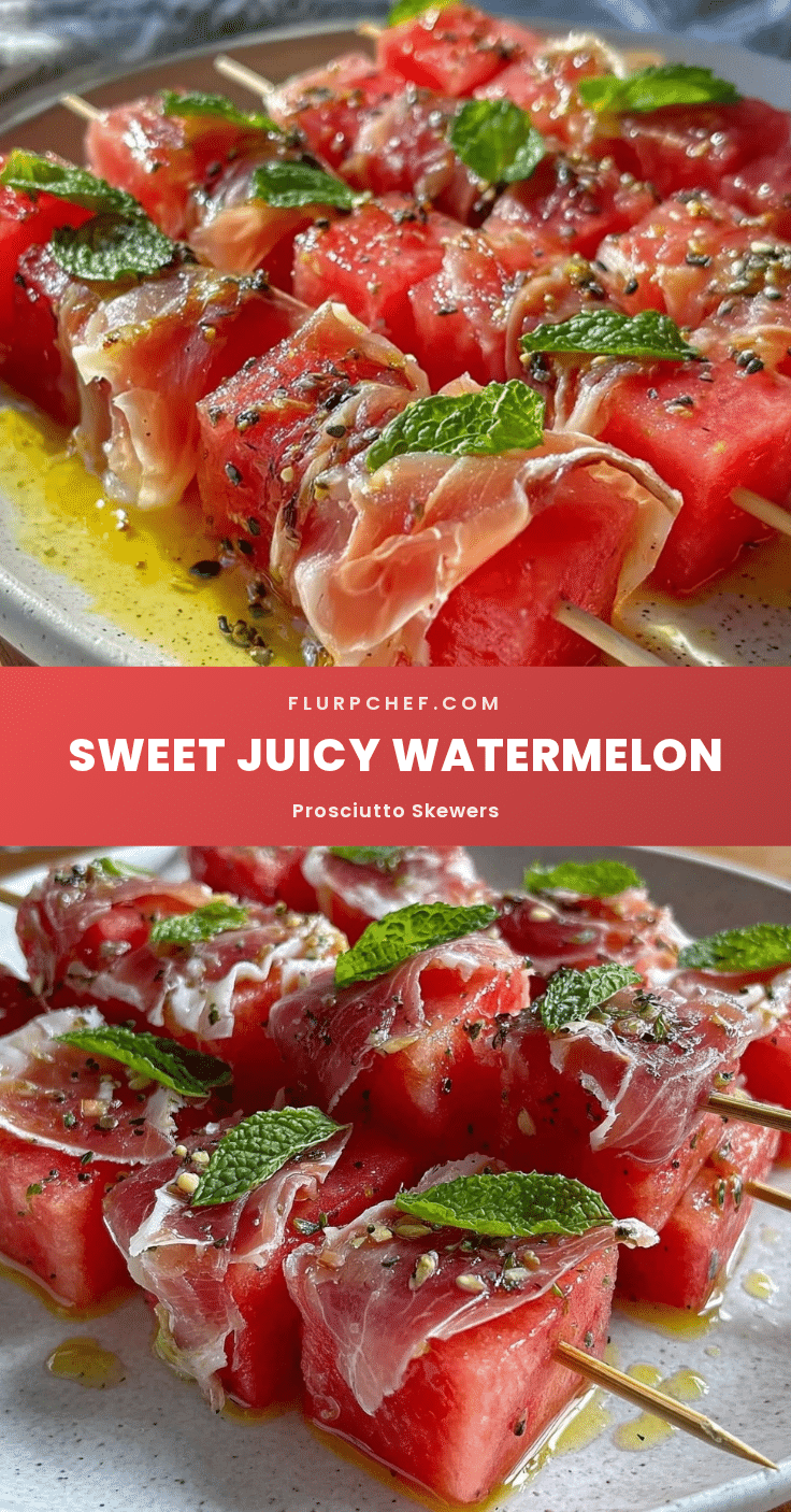 watermelon and prosciutto skewers recipe