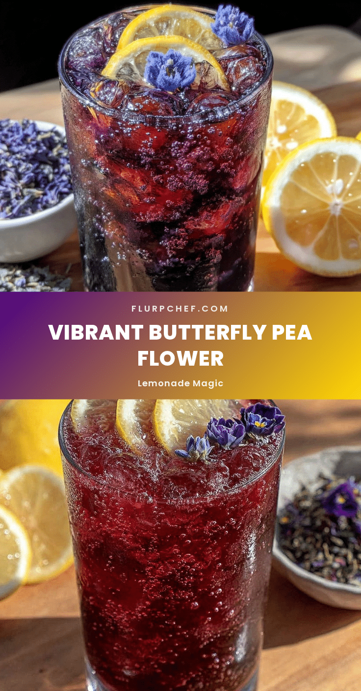 butterfly pea flower lemonade recipe