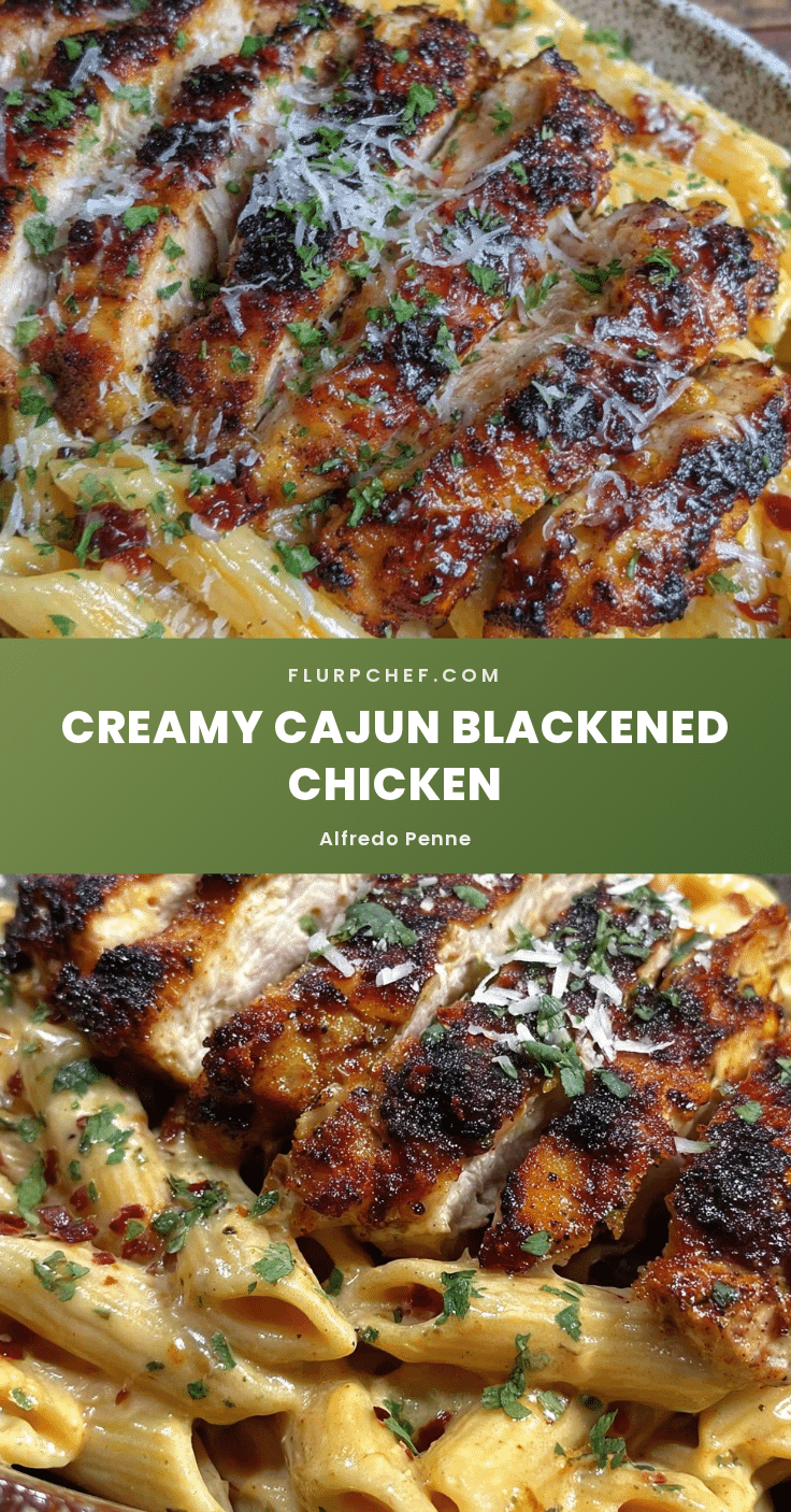 Cajun Chicken Alfredo Penne recipe