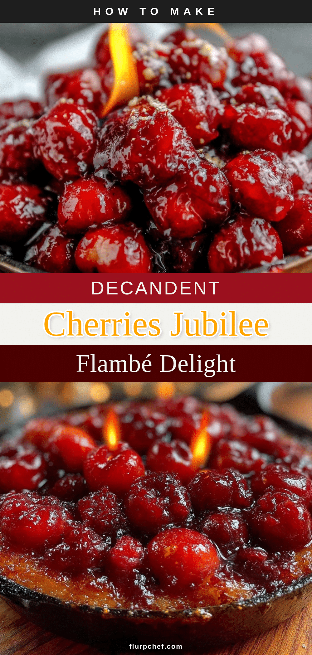 cherries jubilee flambé recipe recipe