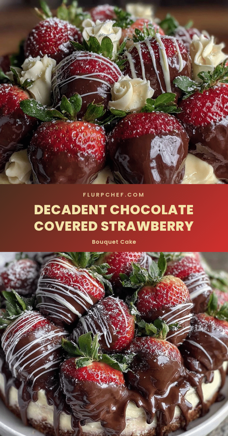 chocolate covered strawberry bouquet cake recipe
