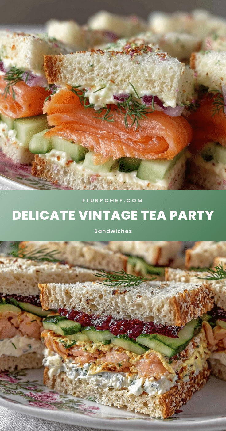 classic vintage tea party sandwiches recipe