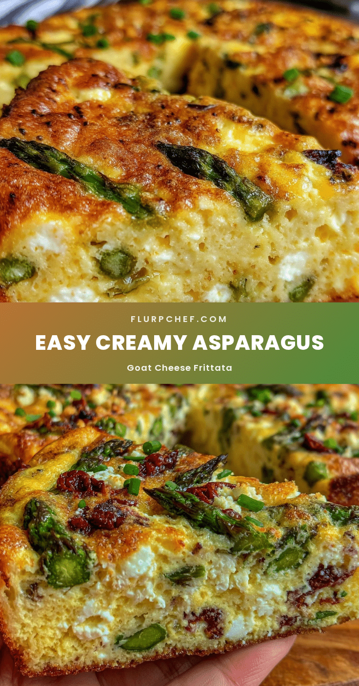 creamy asparagus goat cheese frittata recipe